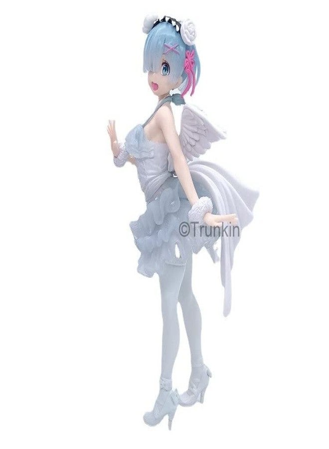 Trunkin | Re Zero Starting Life in Another World Rem Figure Ram Rem Angel Model Figurine 25CM | Toy Model Doll PVC Action Figure - Image 4